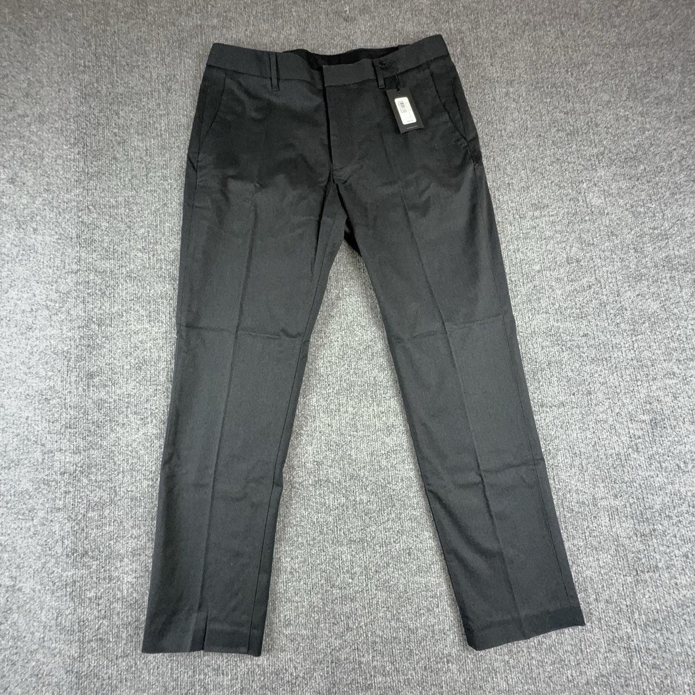 Bonobos Weekday Warrior Pants Mens 34x30 Gray Herringbone Slim Dress Stretch
